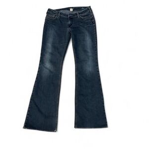 Silver Jeans Aiko Dark Wash Bootcut Jeans Size 31x35 | Mid Rise Stretch‎ Denim